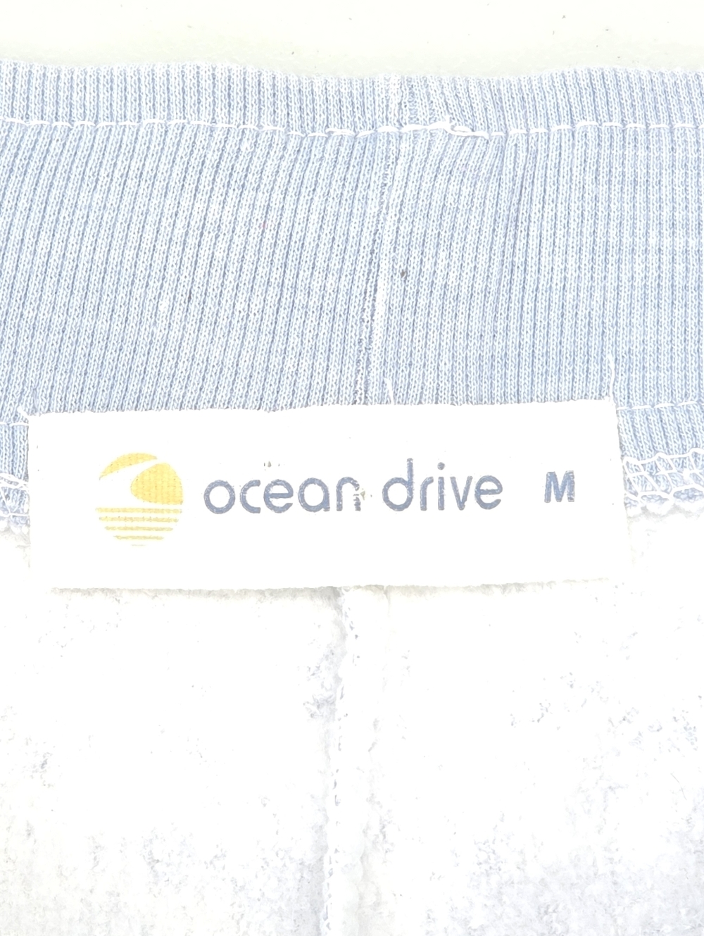 Ocean Drive Tropical Floral Knit Beach Shorts Blue White Size M - Picture 3 of 6